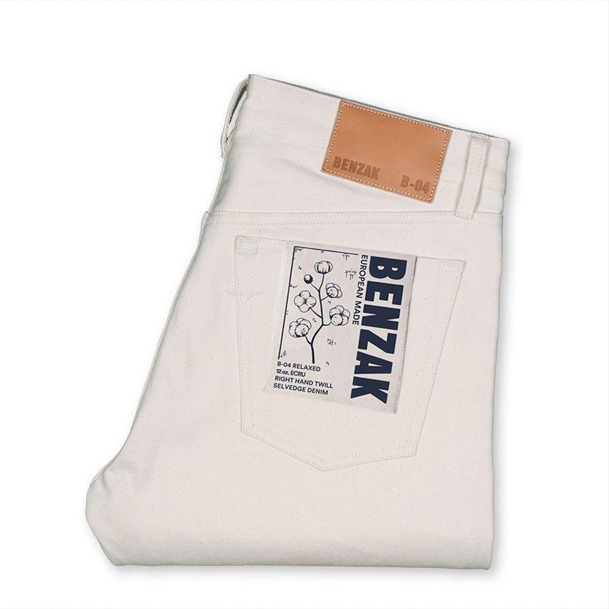 B-04 Relaxed - 12oz Ecru Selvedge – Bleubrut