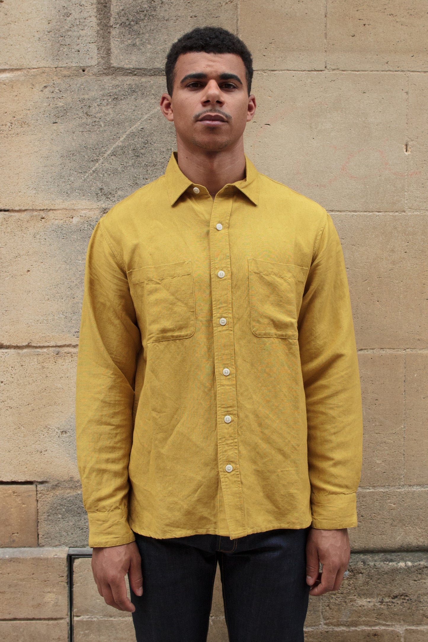 Mechanic Shirt - Chartreuse - Linen Viscose