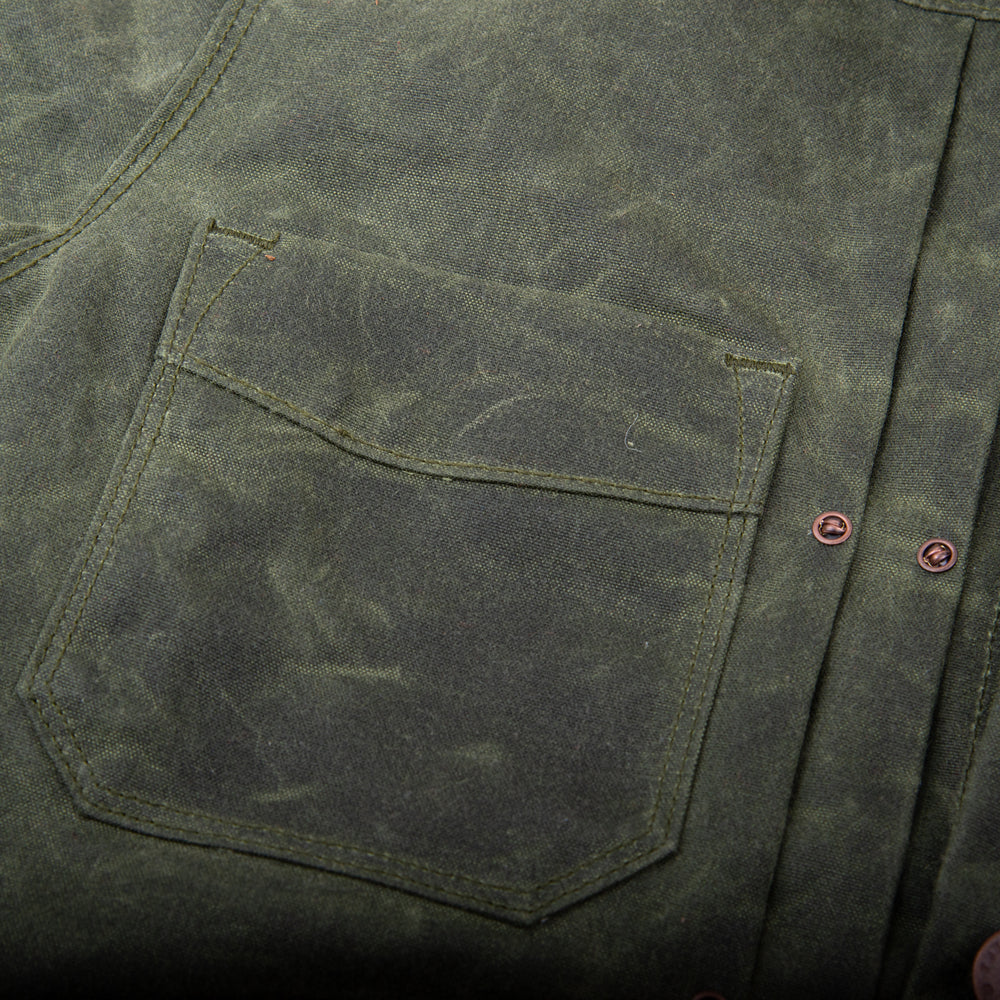 Riders Jacket Waxed Canvas  RJ-1 - Olive