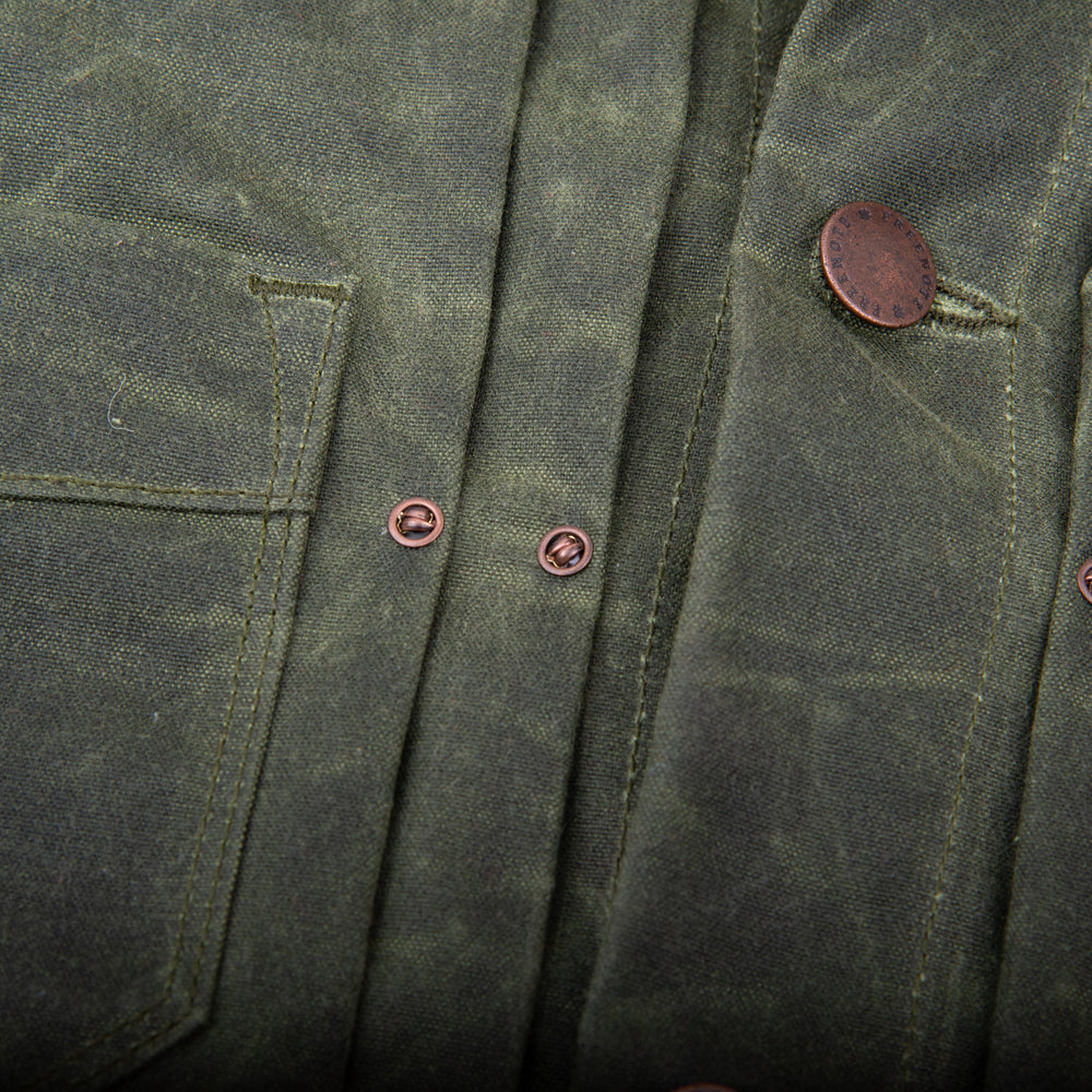 Riders Jacket Waxed Canvas  RJ-1 - Olive