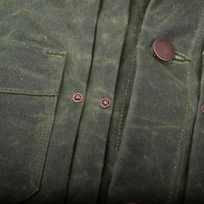 Riders Jacket Waxed Canvas  RJ-1 - Olive