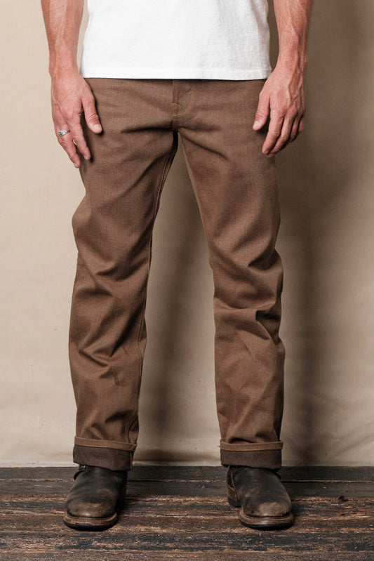 Belford Straight - 15oz Brown Selvedge Denim