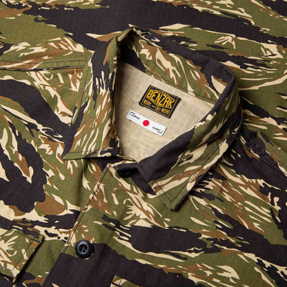 BWS-03 Military Overshirt - 8oz Tiger Camo Ripstop