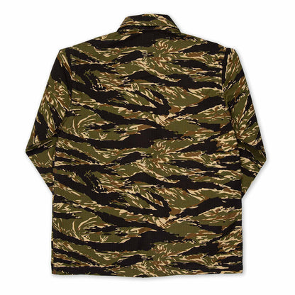 BWS-03 Military Overshirt - 8oz Tiger Camo Ripstop