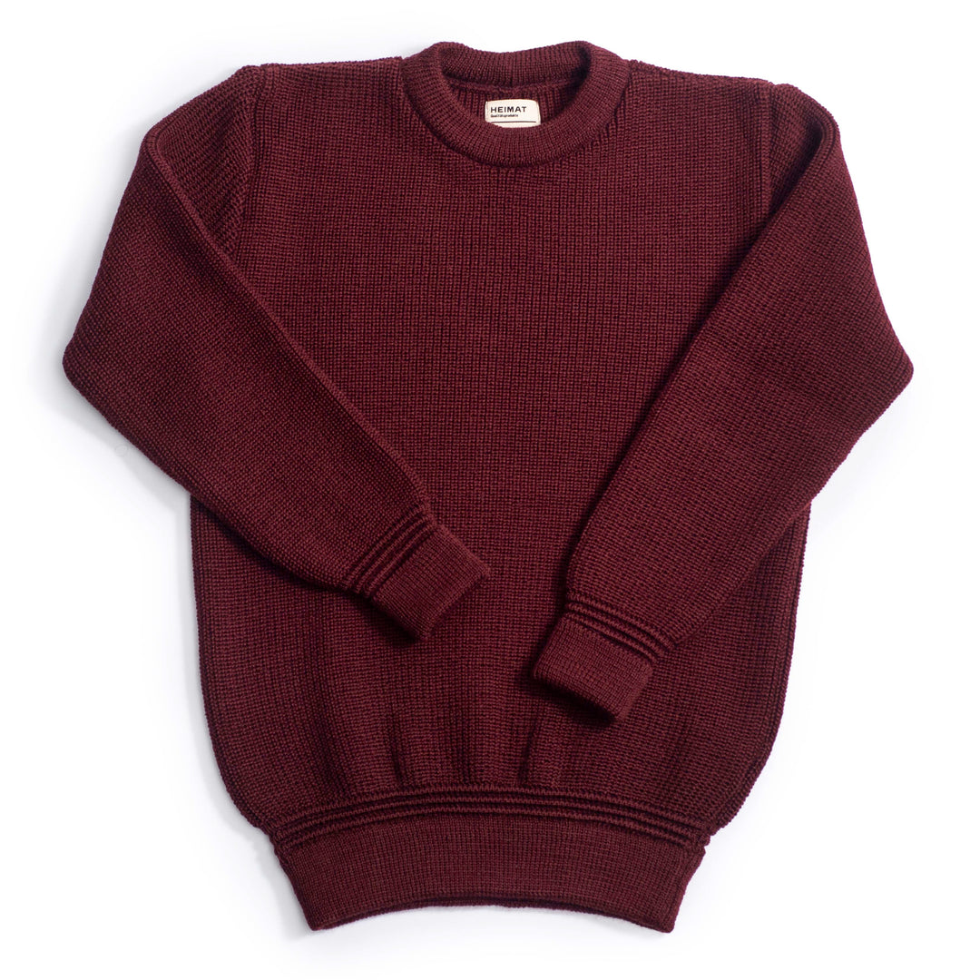 Rundhals Sweater Virgin Wool - Burgundy