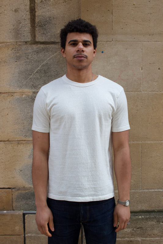 N°8 Slub Nep T-Shirt - White