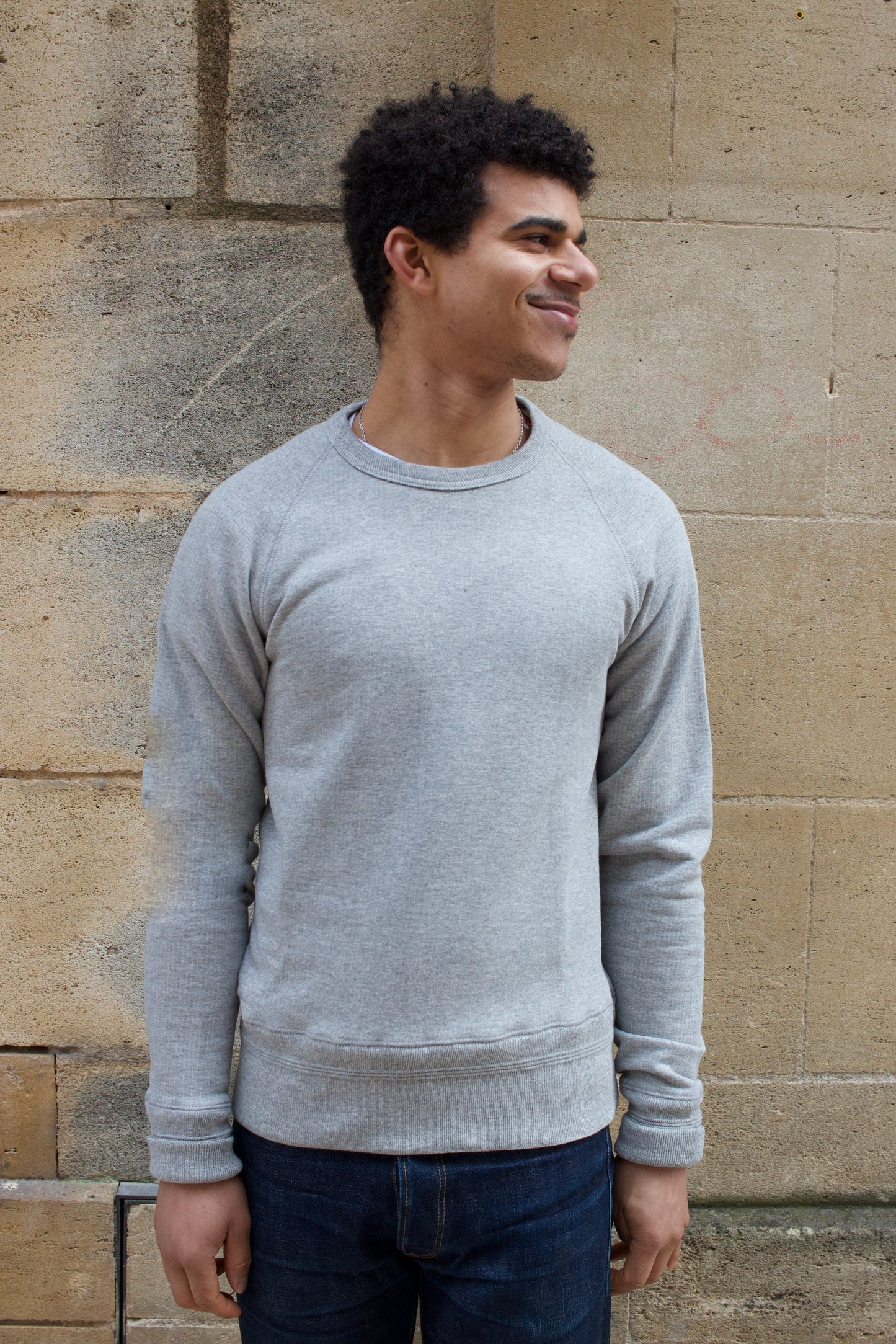 Training Sweater Merino / Cotton - Battleship Grey