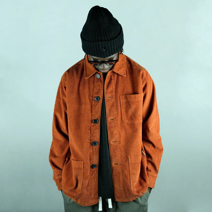 Worker Jacket Cord - Rust