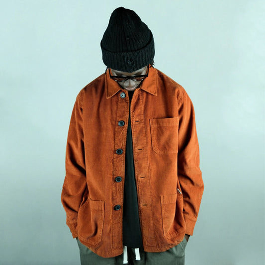 Worker Jacket Cord - Rust