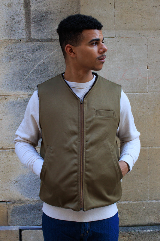 Deck Vest -Drap Bedford Cord