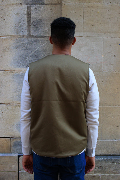 Deck Vest -Drap Bedford Cord