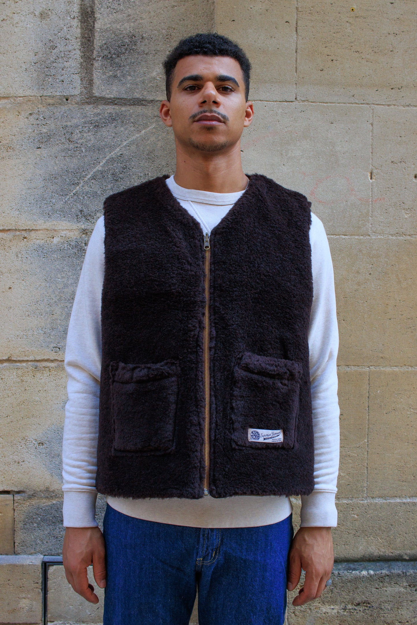 Deck Vest -Drap Bedford Cord