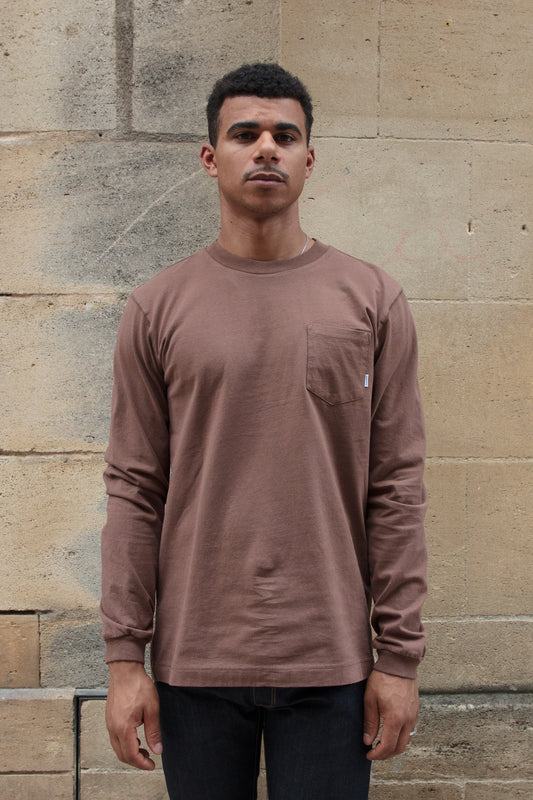 Hugo LS Tee - Plain Brown