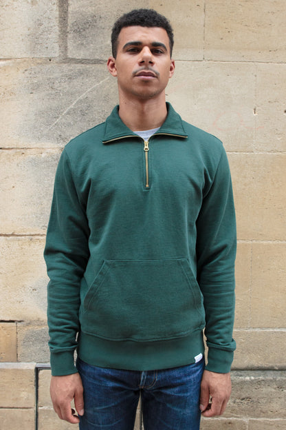 Page Zip Sweater - Dark Green