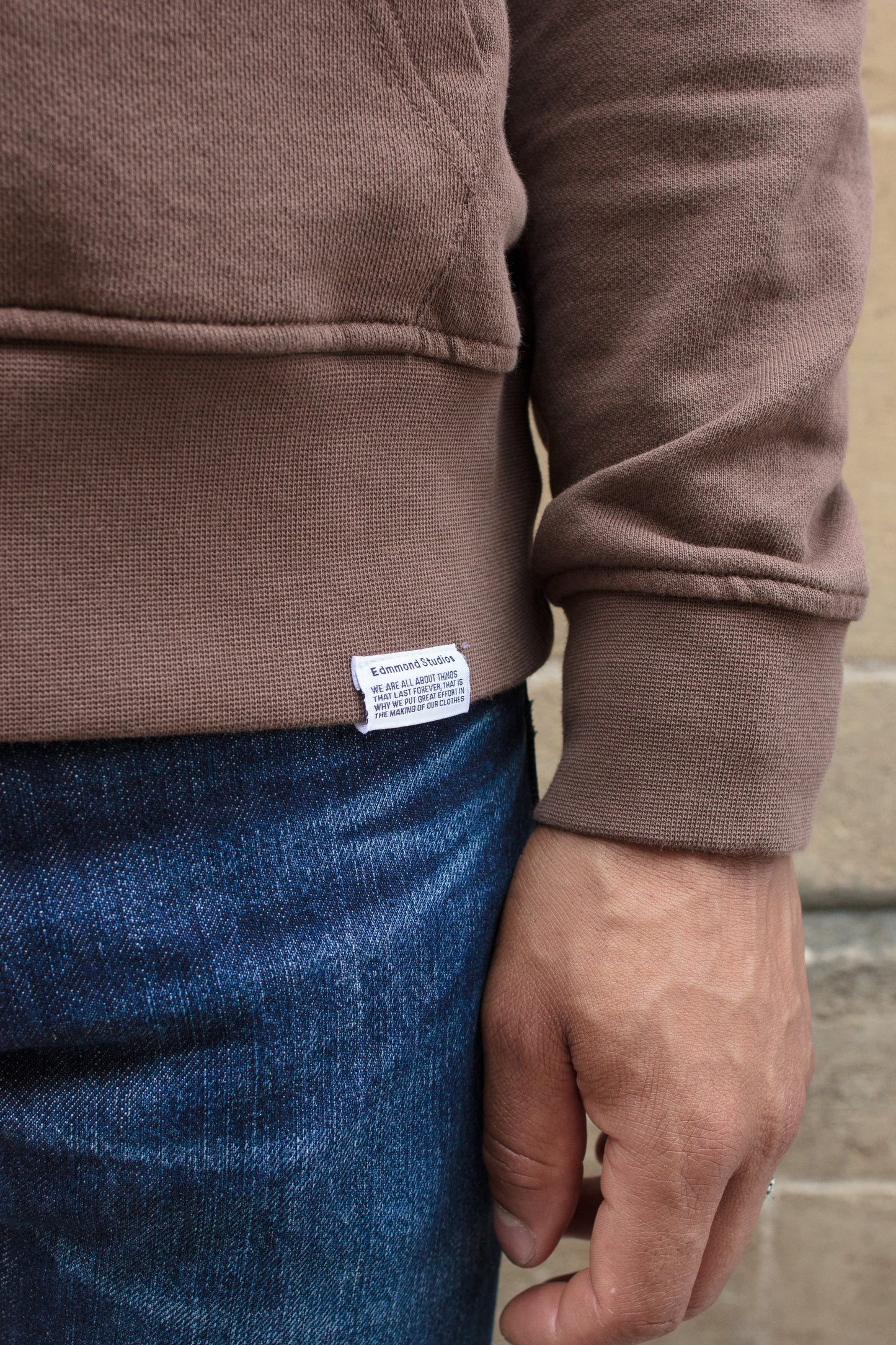 Page Zip Sweater - Plain Brown