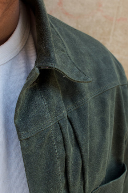 Riders Jacket Waxed Canvas  RJ-1 - Olive