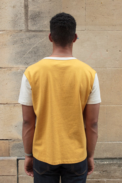 Ringer Tee SS - Mustard / Natural