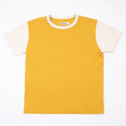 Ringer Tee SS - Mustard / Natural