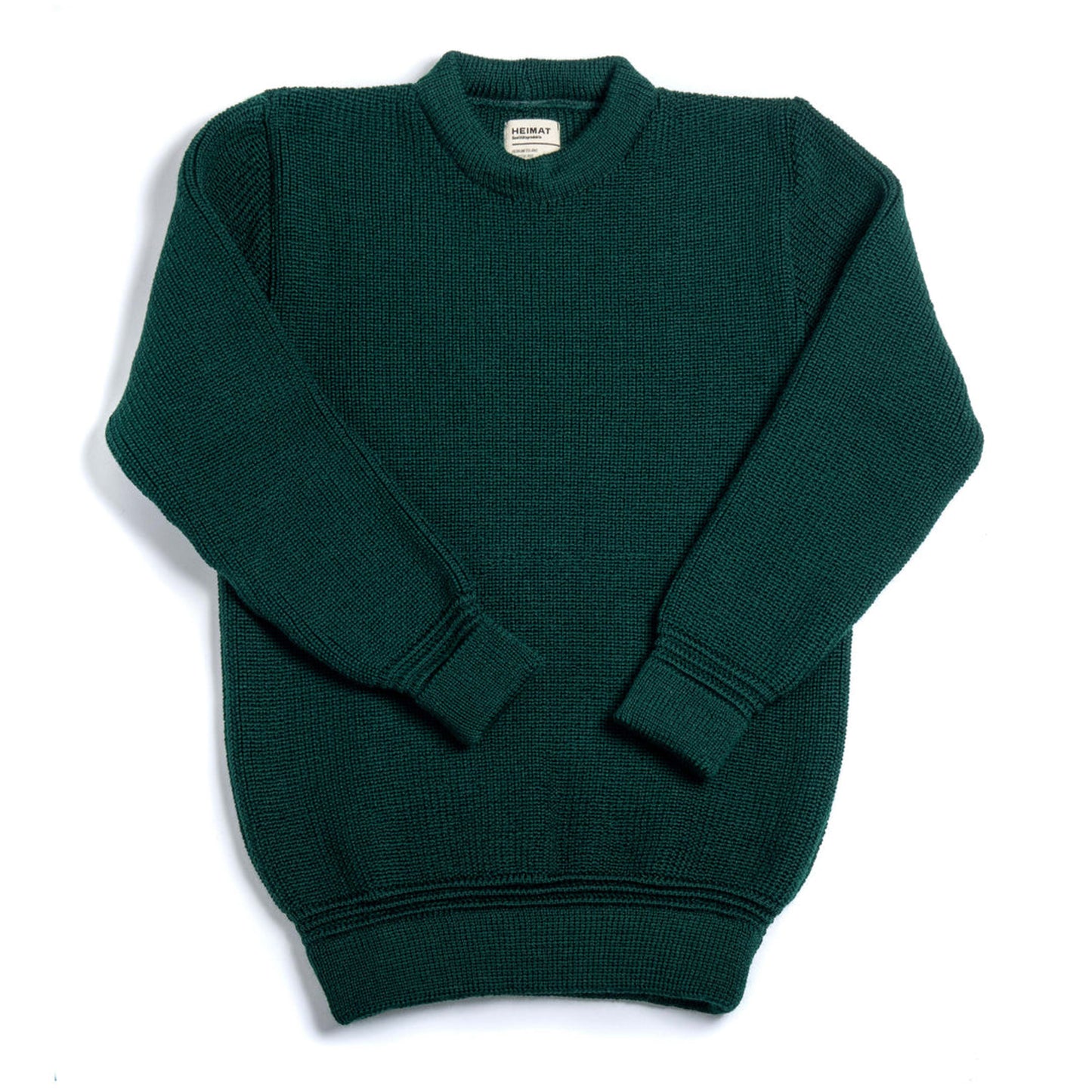 Rundhals Sweater Virgin Wool - Tannen Gruen