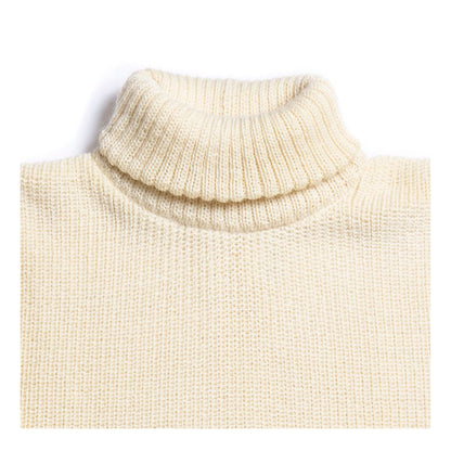 Rollkragen Sweater Virgin Wool - Seashell Ecru