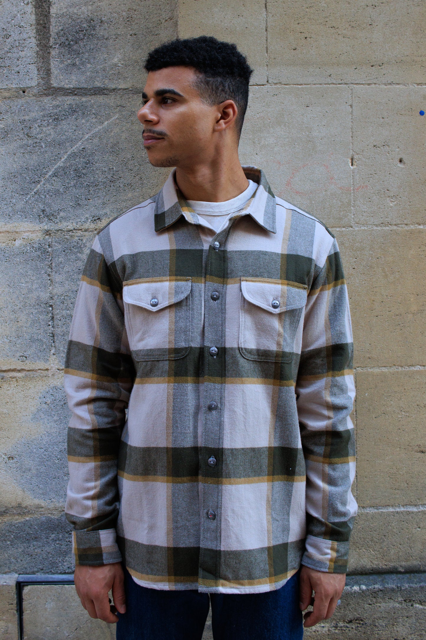 Foster Shirt - Khaki Flannel