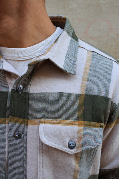 Foster Shirt - Khaki Flannel