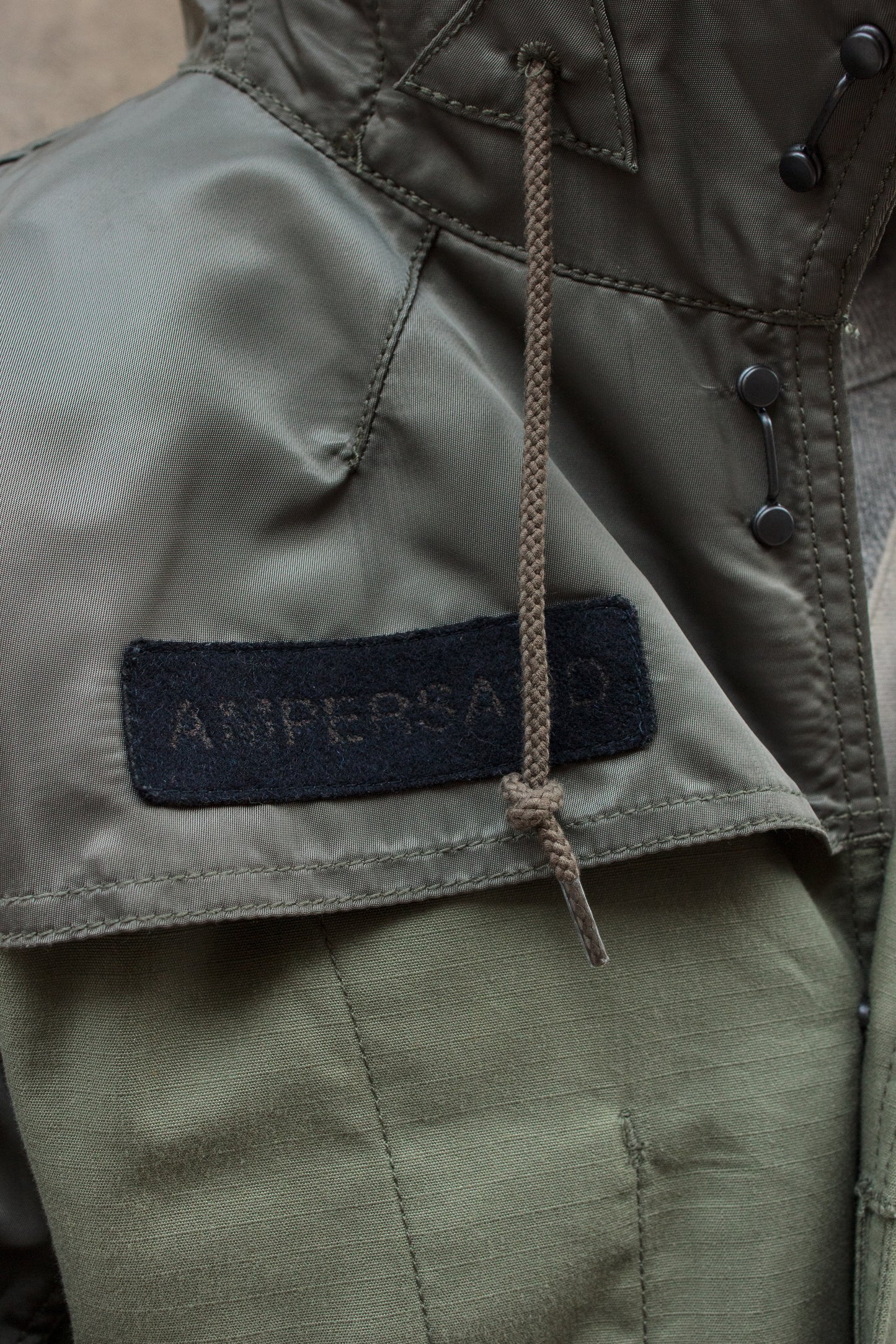 Fishtail Jacket - Green Nylon & Ripstop