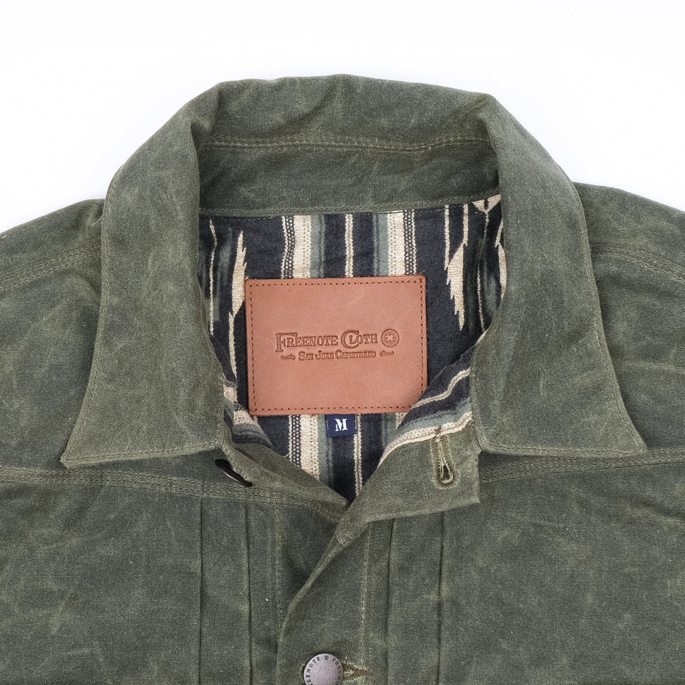 Riders Jacket Waxed Canvas  RJ-1 - Olive