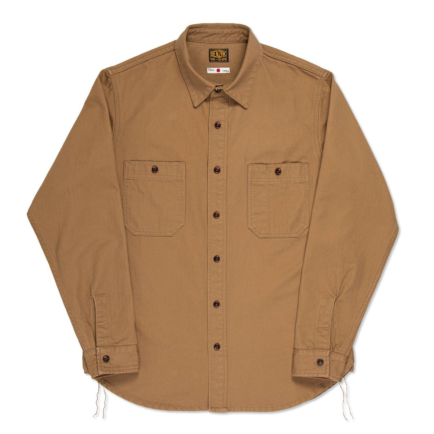 BWS-02 - Utility Shirt - 8oz Brown Herringbone