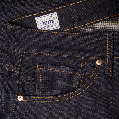 B-01 Slim - 13oz. Brown Cotton Selvedge