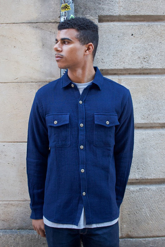 CPO Shirt - Indigo Sashiko