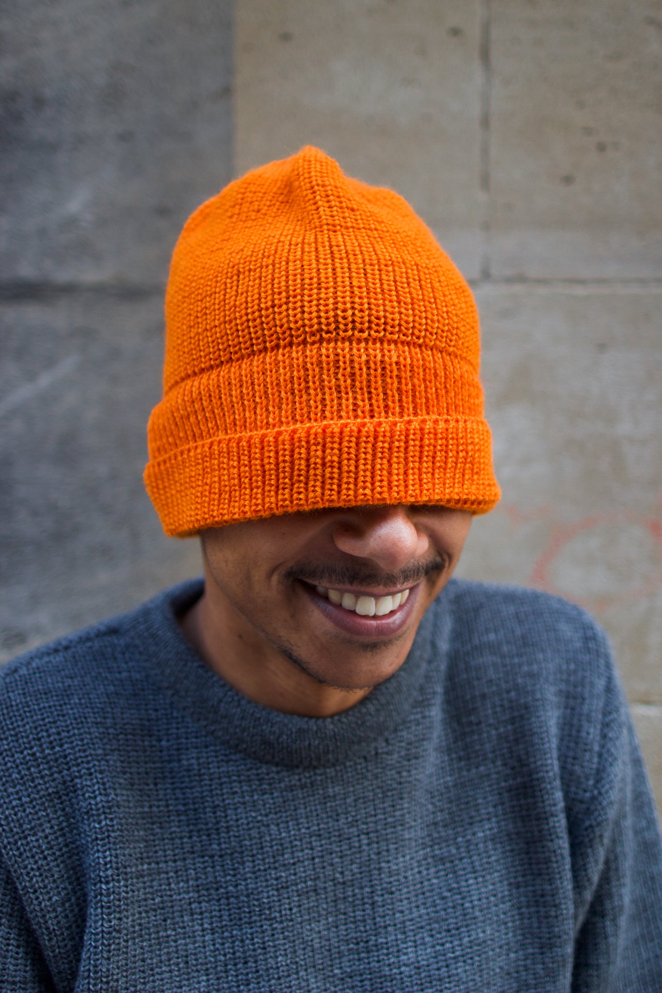 Mechanic Beanie Virgin Wool - Rescue Orange