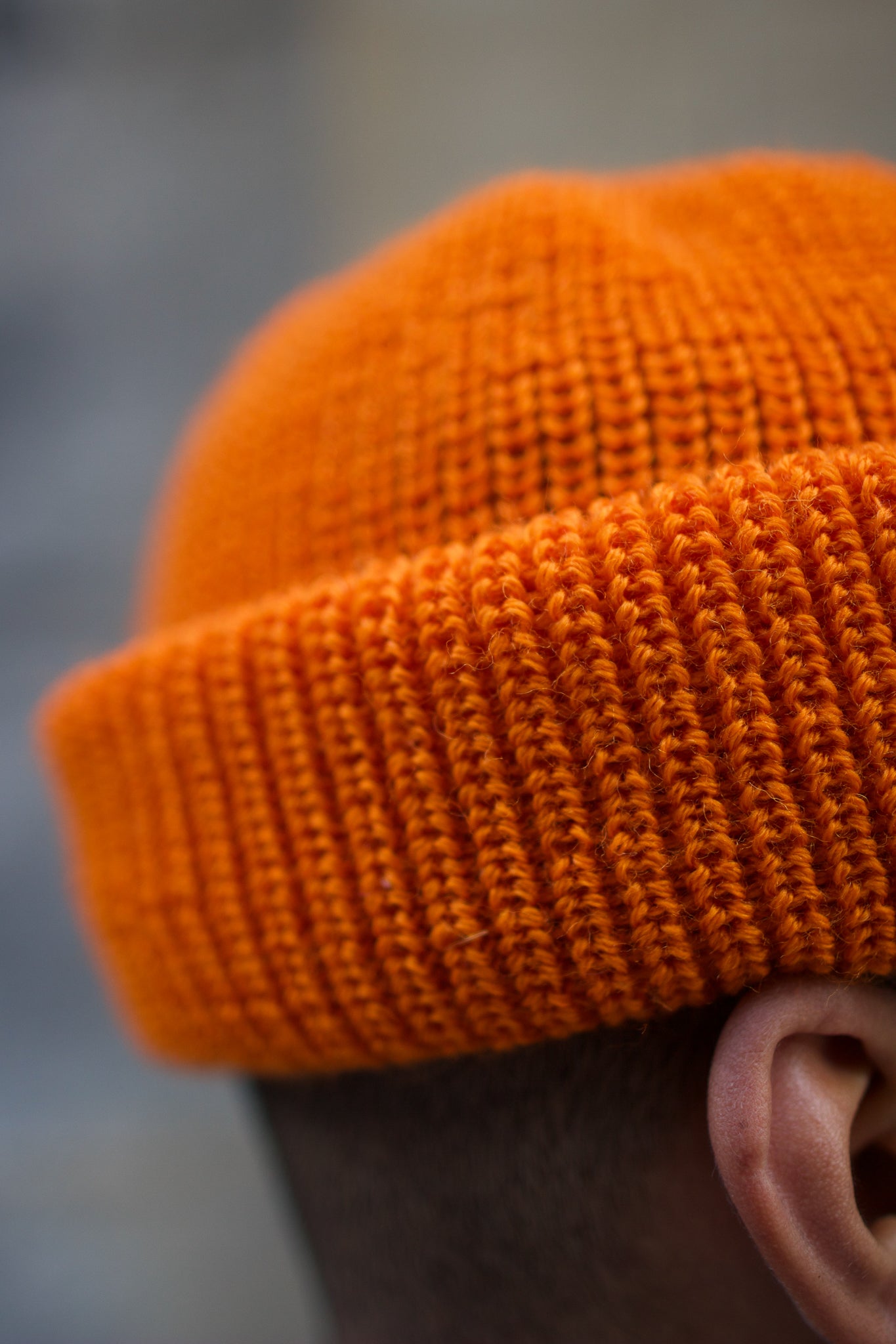 Mechanic Beanie Virgin Wool - Rescue Orange