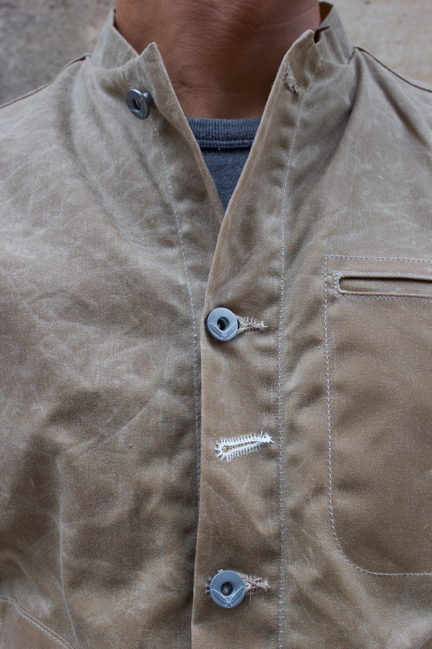 Supply Vest Waxed Canvas - Tan Ridgeline