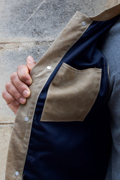 Supply Vest Waxed Canvas - Tan Ridgeline