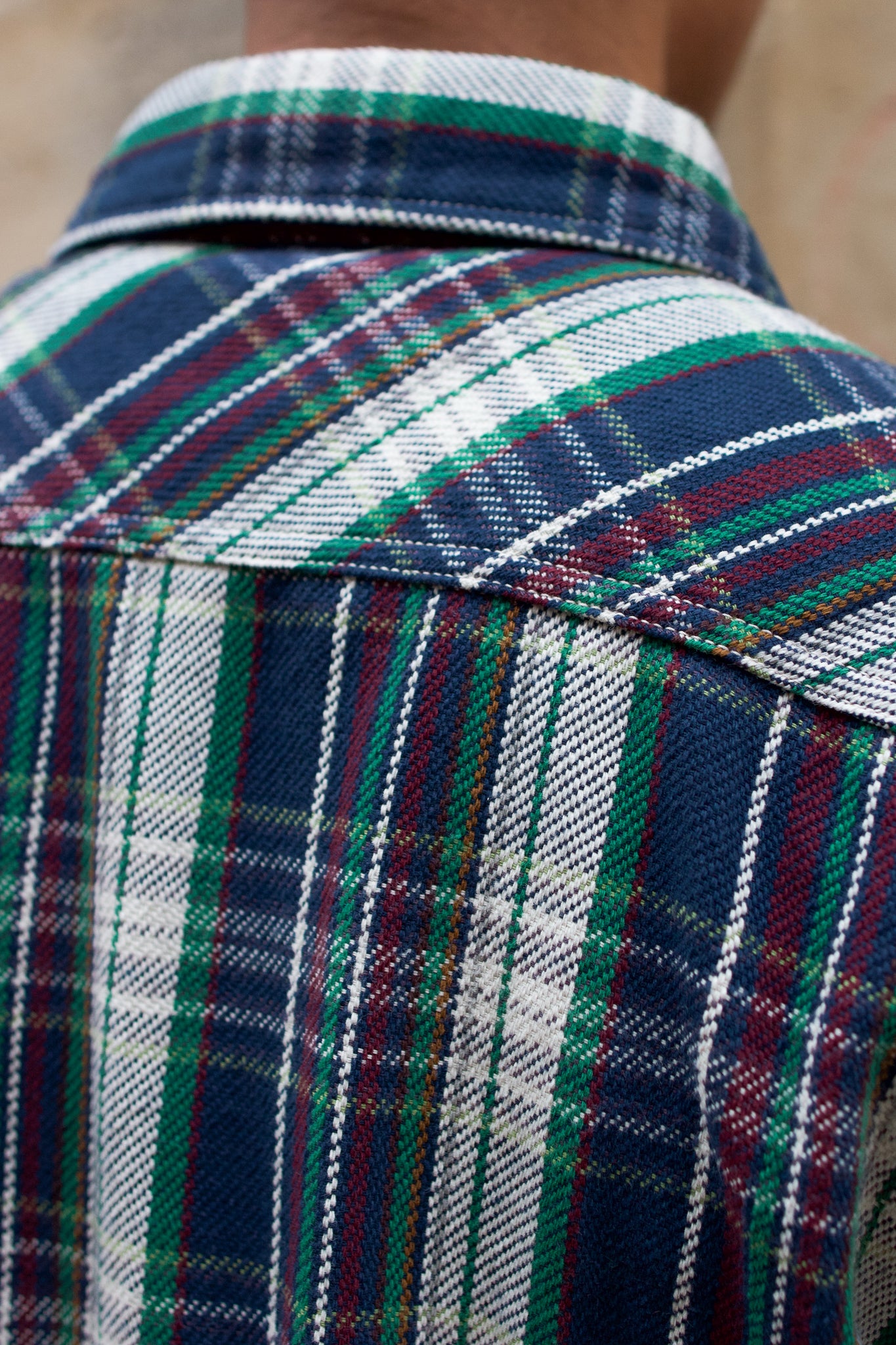 UES Heavyweight Flannel - Green & Navy