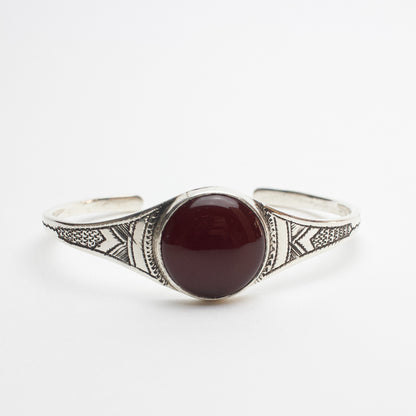 Bracelet Touareg Silver - Red Agate