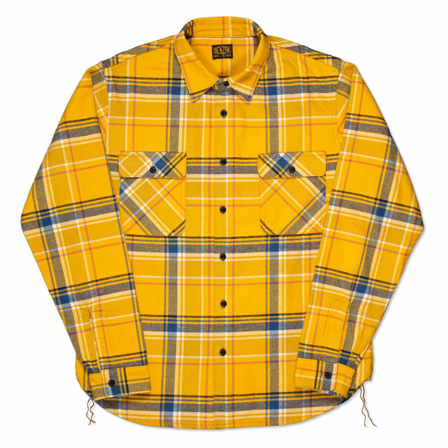 BWS-01 Work Shirt - 8oz Check Flannel - Yellow & Blue