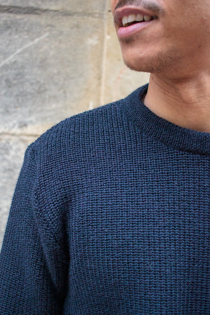 Rundhals Sweater Virgin Wool - Ink Blue