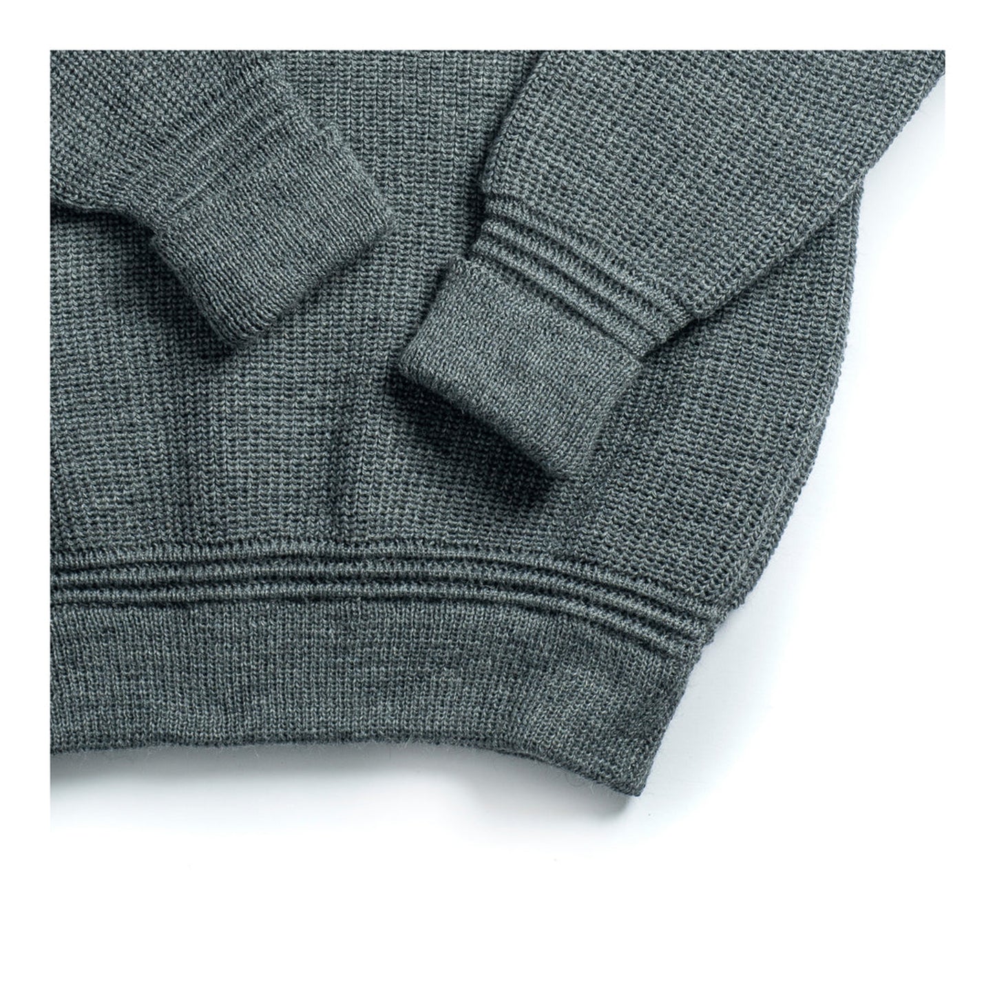 Rundhals Sweater Virgin Wool - Battleship Grey