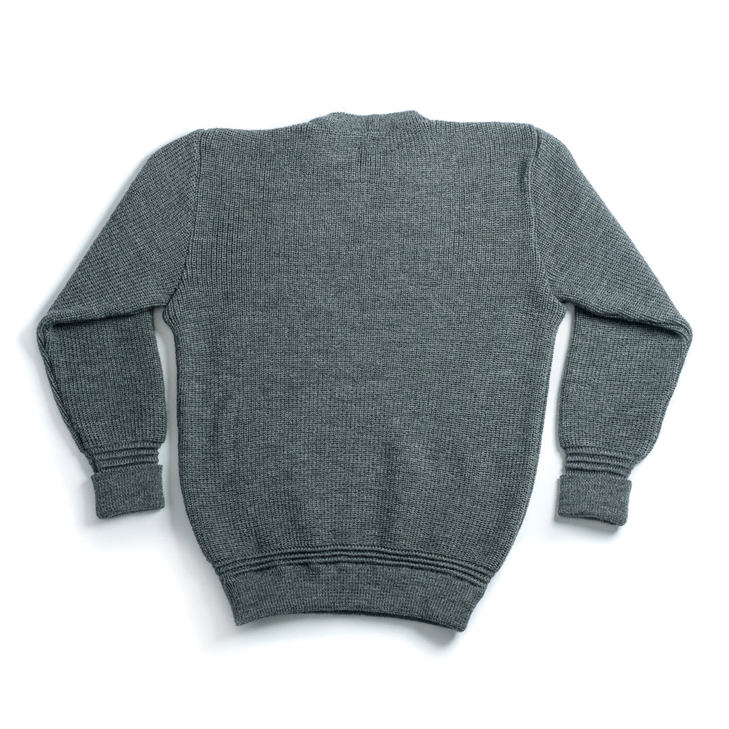 Rundhals Sweater Virgin Wool - Battleship Grey