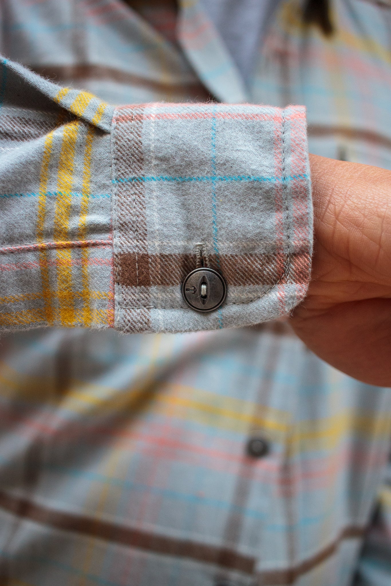 Big Sur Shirt - Grey / Pink Flannel