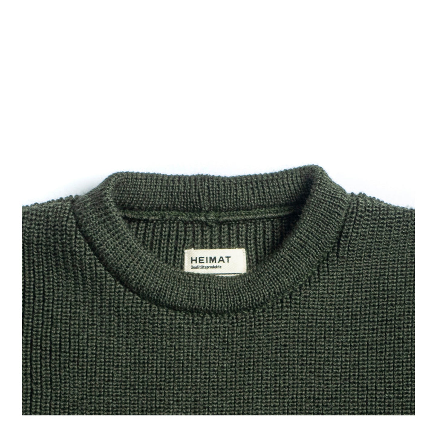 Rundhals Sweater Virgin Wool - Military Green