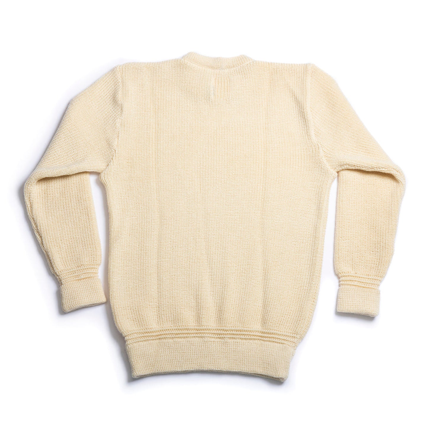 Rundhals Sweater Virgin Wool - Seashell Ecru