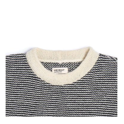 Fine Stripe Rundhals Sweater Virgin Wool