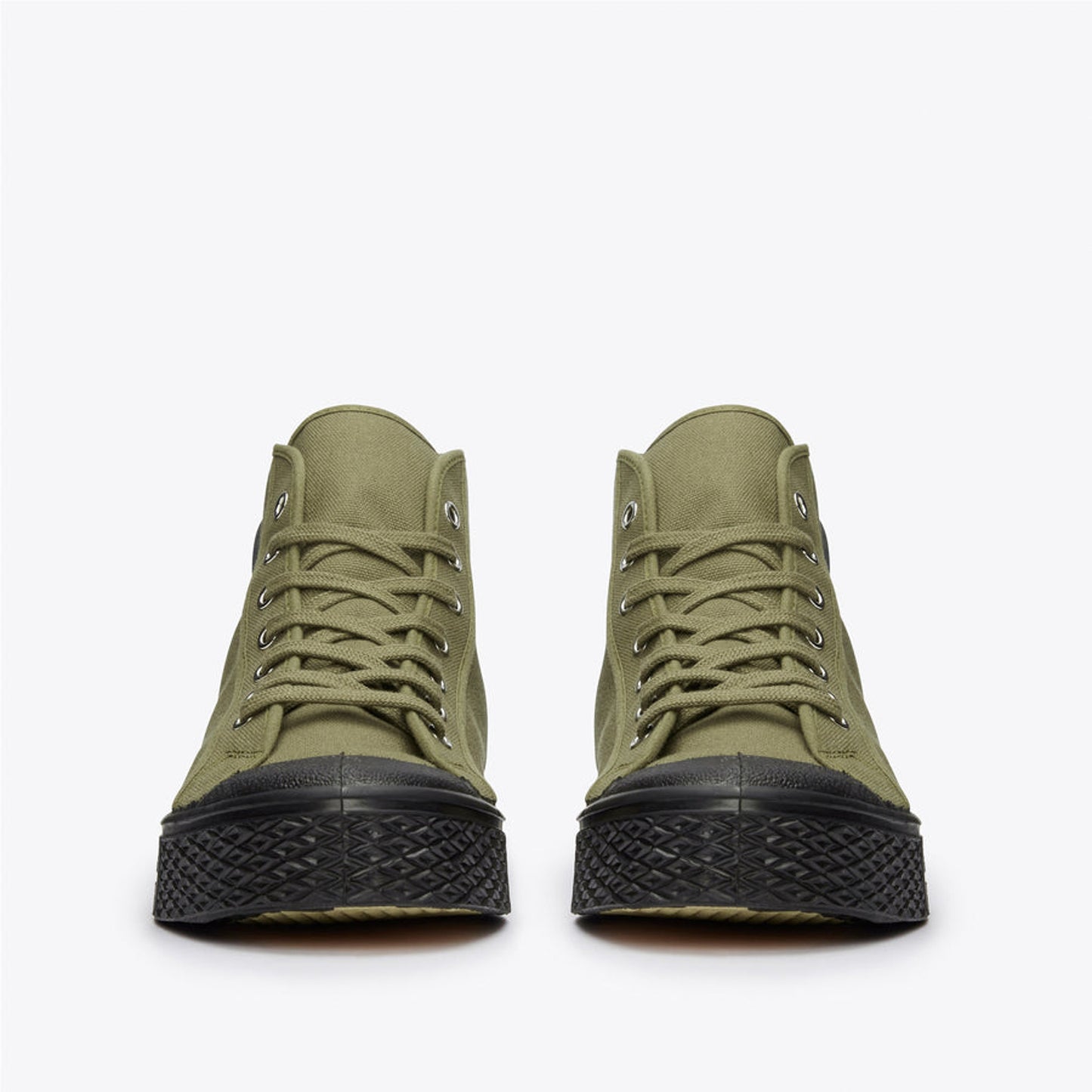 High Top Vulcanised - Military Green / Black Sole