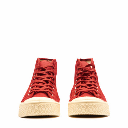 High Top Vulcanised - Red / White Sole